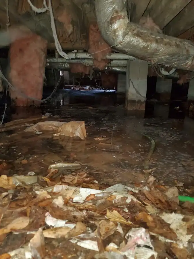 Crawl space flood assessment for Commercial Water Damage Restoration in Kanab